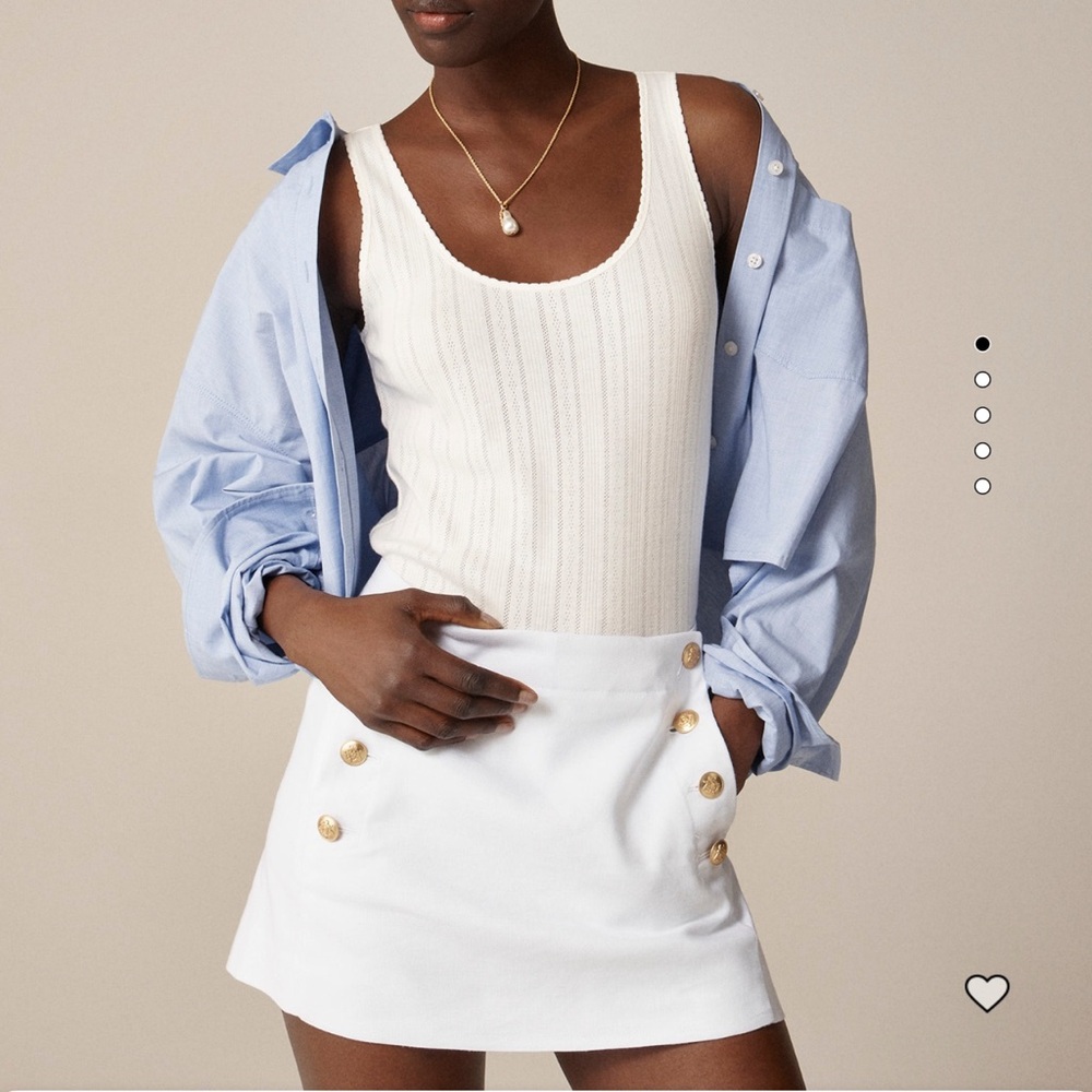 J. Crew White Tank Top